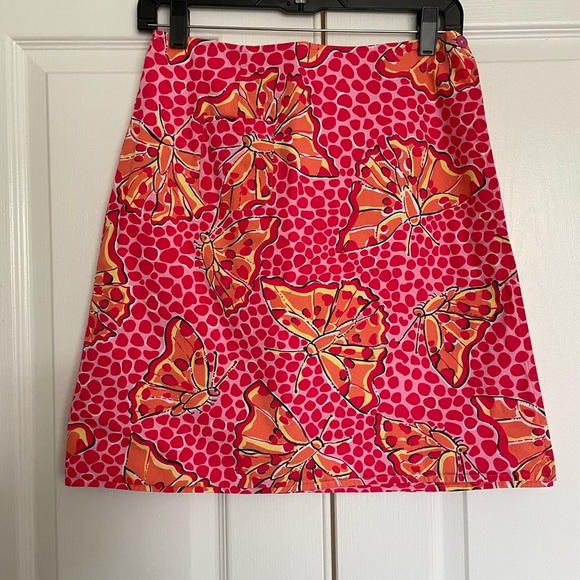 Lilly Pulitzer Reversible Wrap Skirt in Dragonfly and Zebra Prints - Picture 9 of 13